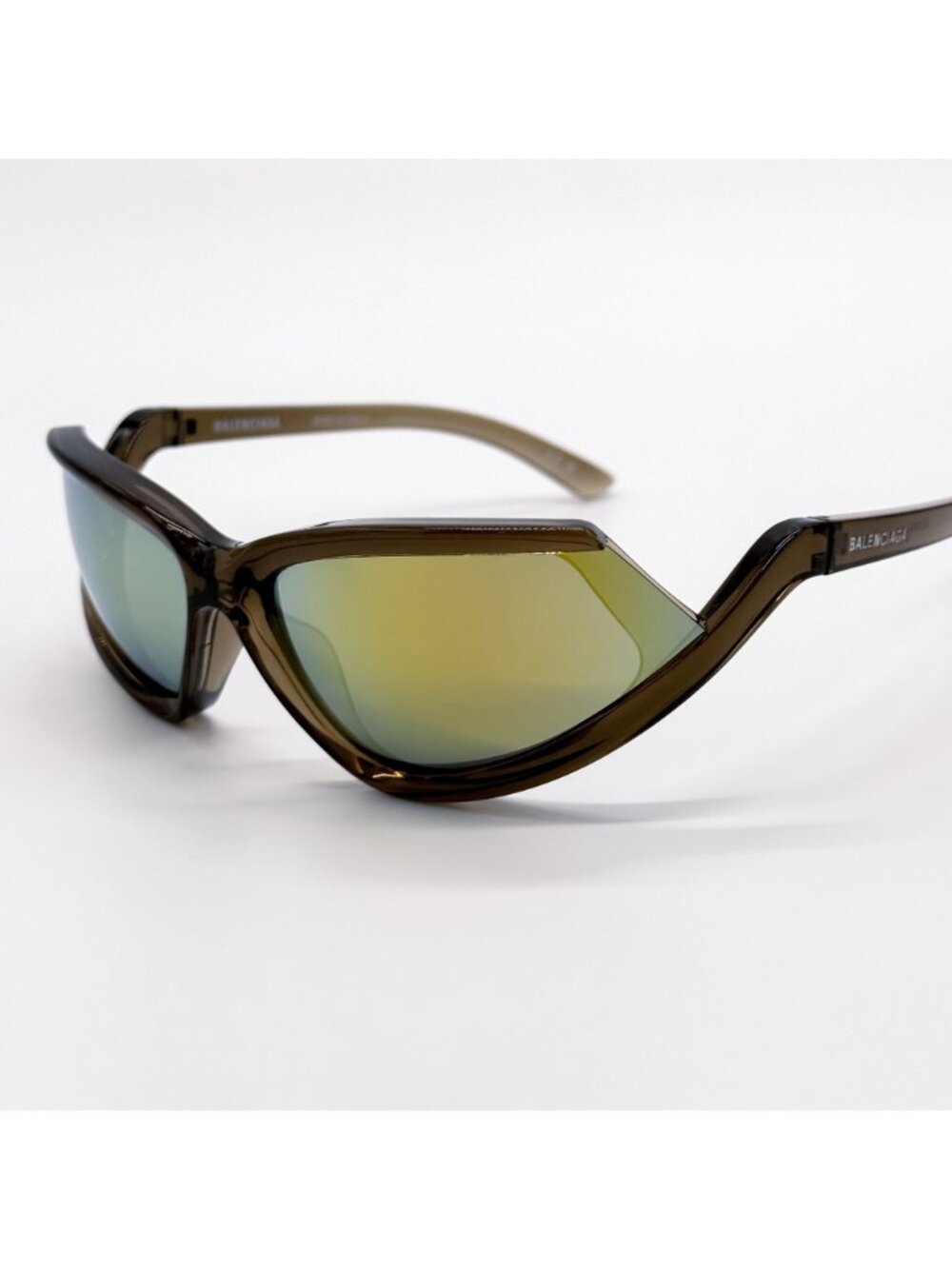 NEW BALENCIAGA BB0289S 003 SUNGLASSES BROWN GEOMETRIC UNISEX EYEWEAR BALENCIAGA - Picture 3 of 9